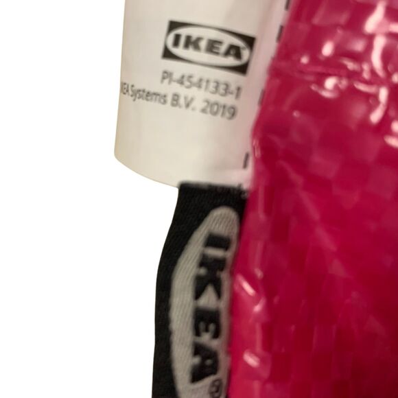 NEW IKEA Japan Mini Pink White Zipper Coin Keychain Mini Bag Tote Purse - Picture 9 of 10